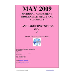 Year 3 May 2009 Language - Answers